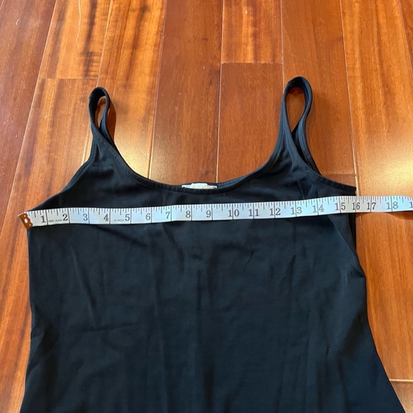 Vintage Cache Black Bodysuit Jumpsuit One Piece Full Length Spandex Size Large - Picture 5 of 8